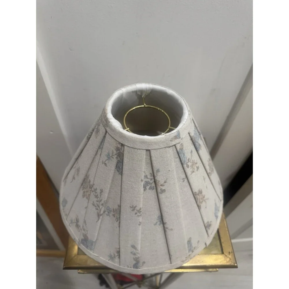 Pleated Vintage Floral Lamp Shade